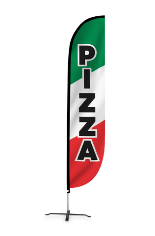Pizza Feather Flag