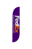 Image of FedEx Authorized Ship Center Feather Flag Purple