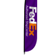 FedEx Authorized Ship Center Feather Flag Purple
