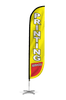 Image of Printing Services Feather Flag Yellow