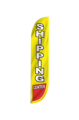 Shipping Center Feather Flag Yellow
