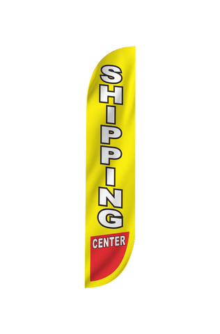 Shipping Center Feather Flag Yellow