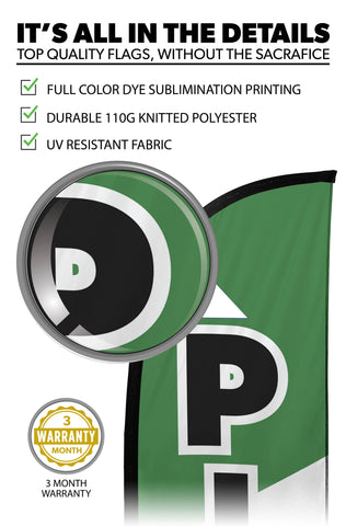 Pizza Feather Flag