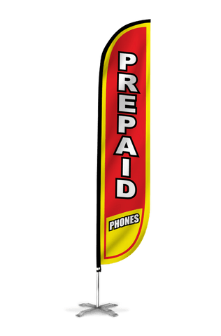 Prepaid Phones Feather Flag