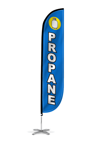 Propane Feather Flag Blue