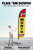 Image of 1st Month Free Feather Flag Yellow