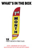 Image of 1st Month Free Feather Flag Yellow