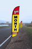 Image of 1st Month Free Feather Flag Yellow