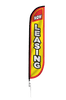 Image of Now Leasing Feather Flag Yellow & Red