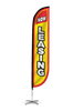 Image of Now Leasing Feather Flag Yellow & Red
