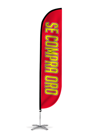 Se Compra Oro Feather Flag