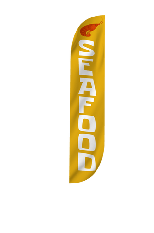 Seafood Feather Flag Orange