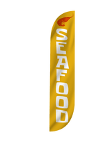 Seafood Feather Flag Orange