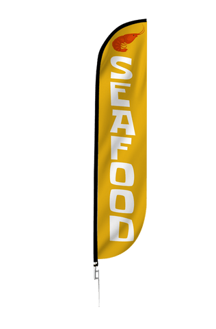 Seafood Feather Flag Orange