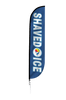 Image of Shaved Ice Feather Flag Blue
