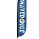 Shaved Ice Feather Flag Blue