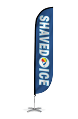 Shaved Ice Feather Flag Blue