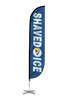 Image of Shaved Ice Feather Flag Blue