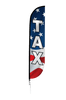Image of Tax Feather Flag - American Flag Design: Red, White & Blue