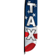 12ft Tax Flag - Red White Blue by Look Our Way