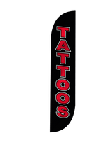Tattoos Feather Flag Black