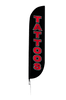 Image of Tattoos Feather Flag Black