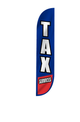 20 Foot Blue Tax Services Air Dancers Inflatable Tube Man by Look Our Way