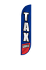 Image of Tax Services Feather Flag in Blue & Red