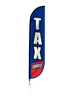 Image of Tax Services Feather Flag in Blue & Red
