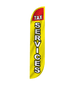 Image of Tax Services Feather Flag in Yellow