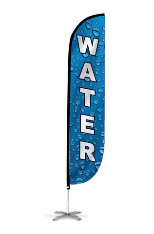 Water Feather Flag Blue