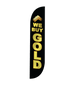 Image of We Buy Gold Feather Flag Black