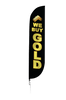 Image of We Buy Gold Feather Flag Black