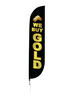 Image of We Buy Gold Feather Flag Black