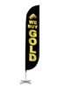 Image of We Buy Gold Feather Flag Black