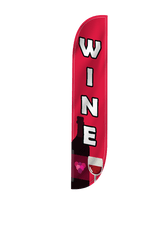 Wine Feather Flag Red