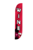 Image of Wine Feather Flag Red