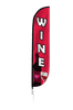 Image of Wine Feather Flag Red