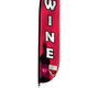 Wine Feather Flag Red