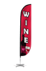 Image of Wine Feather Flag Red