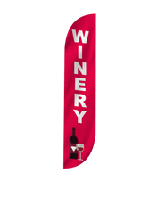 Winery Feather Flag Red