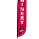 Winery Feather Flag Red