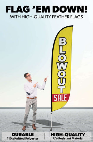 Blowout Sale Feather Flag