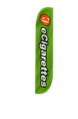 eCigarettes Feather Flag Green