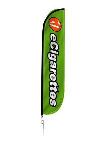 eCigarettes Feather Flag Green