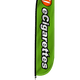eCigarettes Feather Flag Green