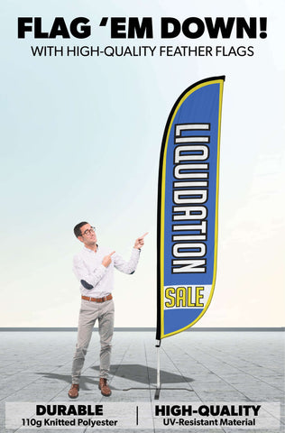 Liquidation Sale Feather Flag