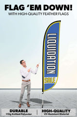 Liquidation Sale Feather Flag