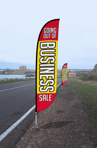 Going Out Of Business Sale Feather Flag
