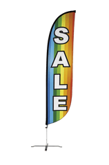Sale Feather Flag Rainbow